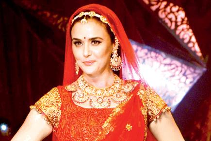 Preity Zinta turns bride for a fashion show