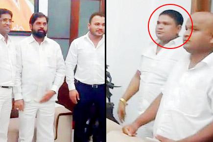Man wanted for attempted murder seen at Sena function with Eknath Shinde
