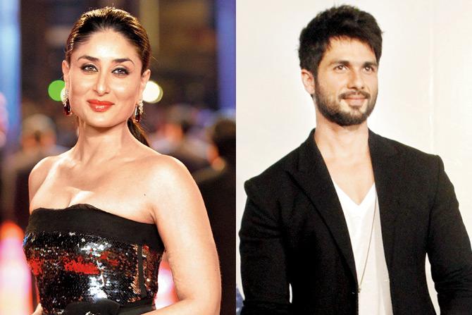 (Above) Kareena Kapoor refrained from doing intimate scenes on screen after her marriage; (above right) Shahid Kapoor could possibly act coy about kissing and bedroom scenes since he’s a married man now