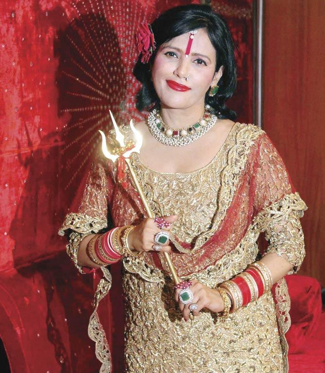 There is also a case for accusing Radhe Maa of being outrageously and garishly overdressed (when not in short skirt and boots) but that’s just me trying to save my eyesight. Freedom from bling, as it were. Pic/PTI