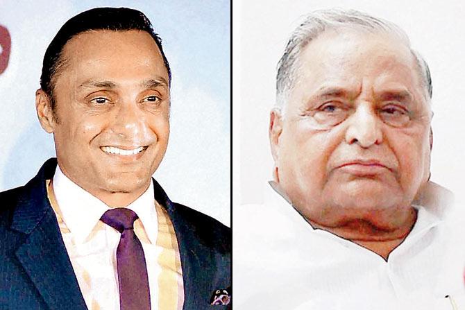 Rahul Bose; (inset) Mulayam Singh Yadav