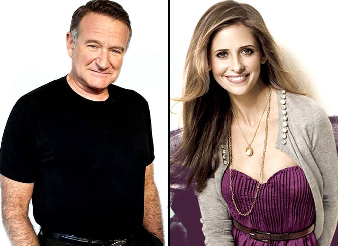 Robin Williams and Sarah Michelle Gellar