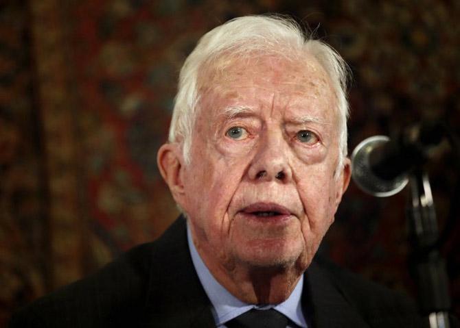 former US president Jimmy Carter