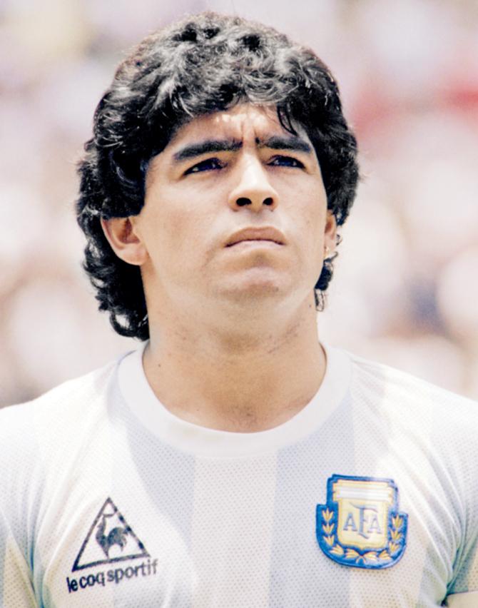Diego Maradona during the 1986 World Cup in Mexico. pic/afp