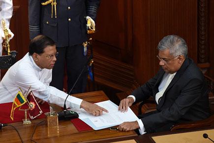 Ranil Wickremesinghe sworn in Sri Lanka's PM