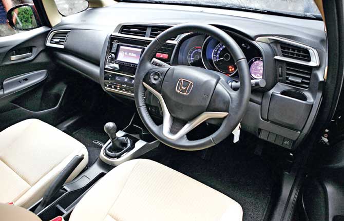 The interiors of the Jazz are superior to those of other Honda offerings