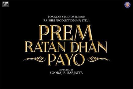 Salman Khan unveils logo of 'Prem Ratan Dhan Payo'