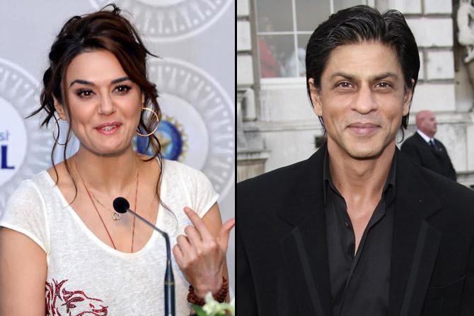 Preity Zinta and Shah Rukh Khan