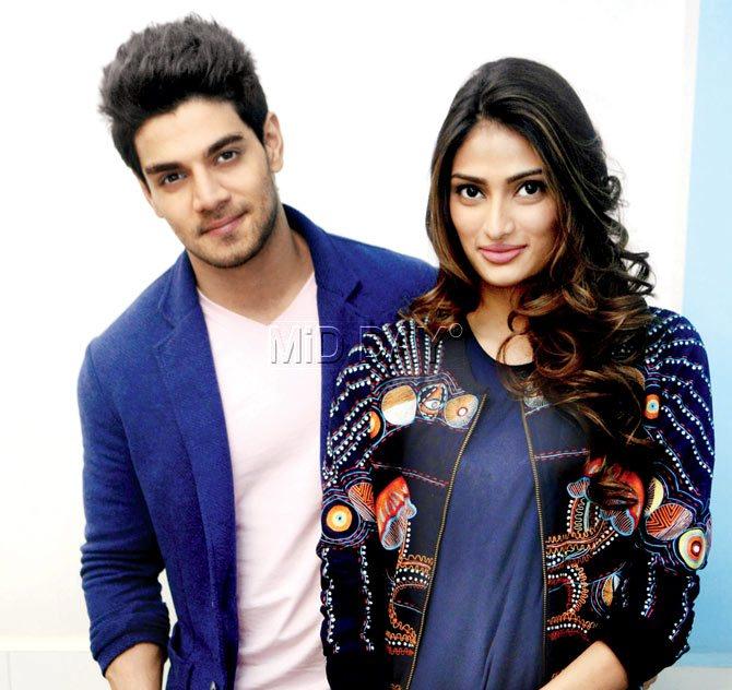 Sooraj Pancholi and Athiya Shetty will be leaving Ahmedabad out of their city tour plan for Hero as curfew has been clamped in the city owing to public unrest. pic/pradeep dhivar