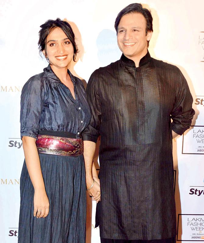 Vivek Oberoi with wife Priyanka