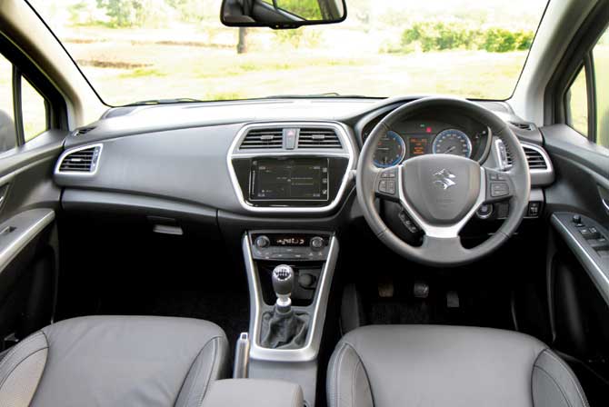 The S Cross boasts well appointed interiors that feel premium. Pics/Rommel Albuquerque
