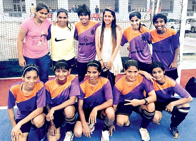 The UK United (Malad) girls team after winning a seven-a-side football tournament at the Don Bosco (Matunga) turf recently