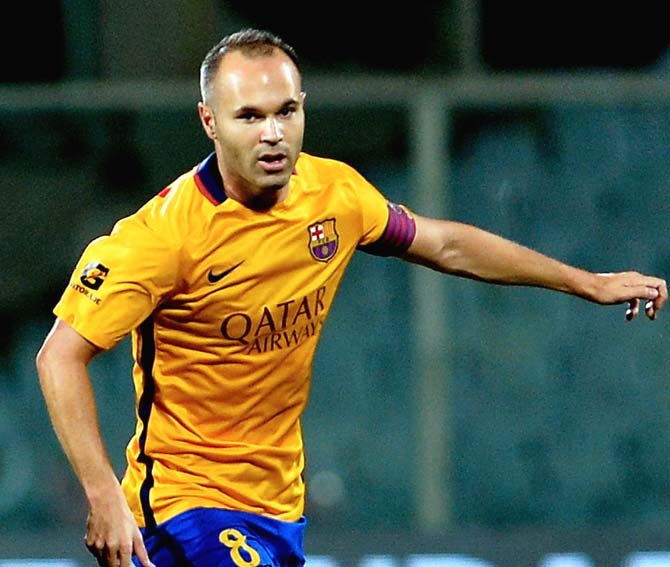 Andres Iniesta. Pic/AFP