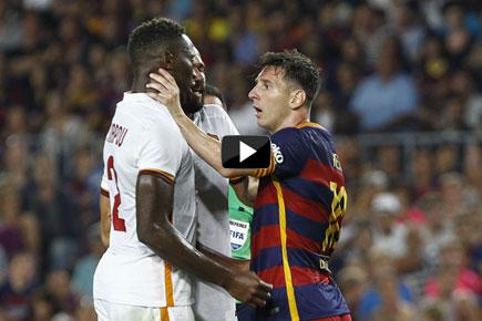 Watch video: Lionel Messi headbutts, grabs throat of opposing defender