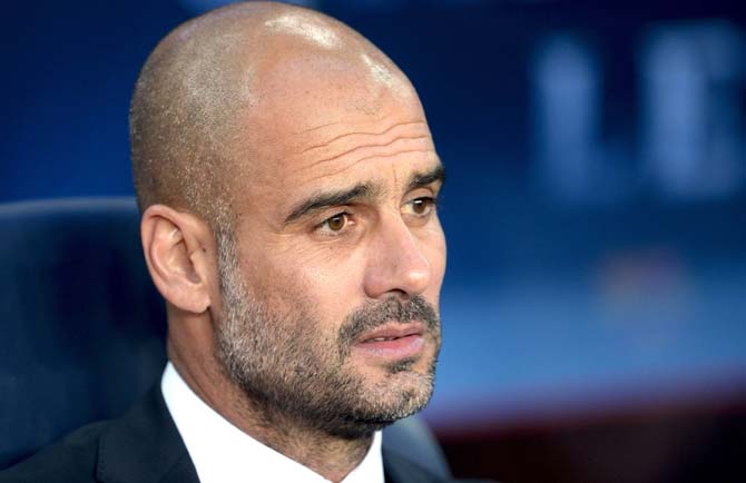 Pep Guardiola. Pic/AFP