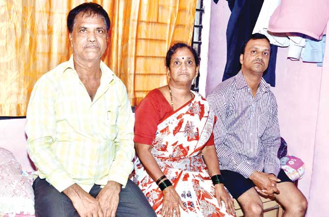 Gangaram Sarvankar and wife have lived in transit since 1991