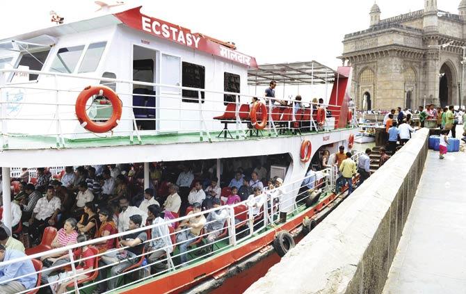 The ferry service between Alibag and Gateway of India. File pic for representation