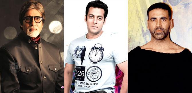 Salman Khan, Amitabh Bachchan, Akshay Kumar among world