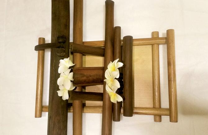 Different sizes of bamboos are used to massage different parts of the body