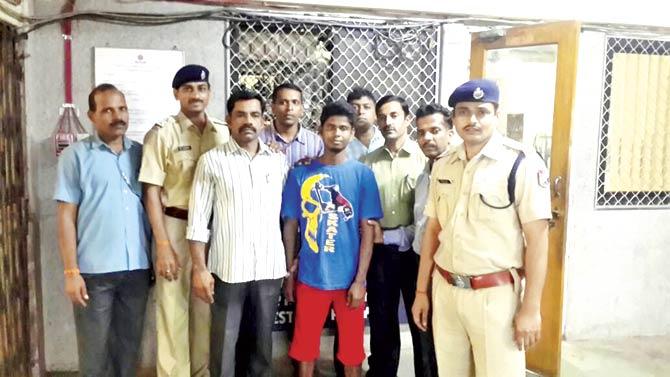 Cops found the culprit sleeping on the footpath yesterday, still in the same T-shirt and pants he was wearing when he had molested the girl on the train