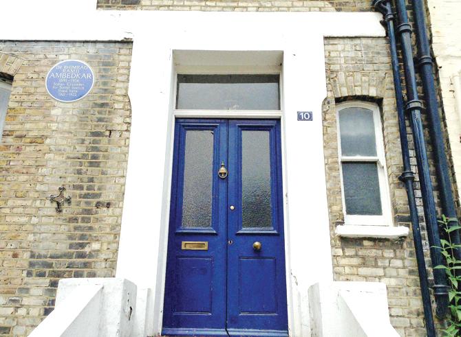 File photo of the 2,050 sq ft bungalow on 10, King Henry Road in North London, where the architect of the Indian Constitution  Dr B R Ambedkar lived during his student life in the 1920s. PIC/PTI