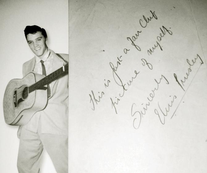 Elvis Signed Photo