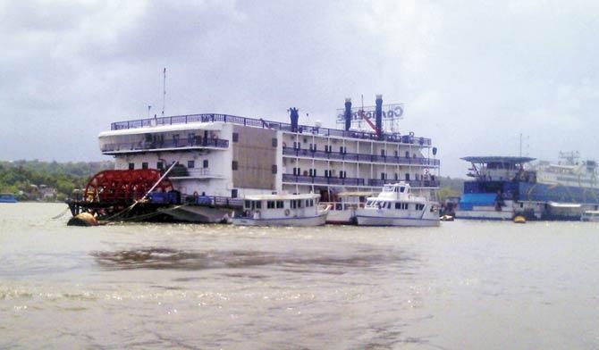 The floating casinos in Goa