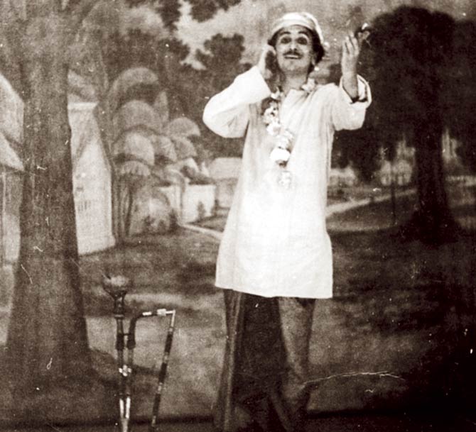Acting as a villager in an IPTA play