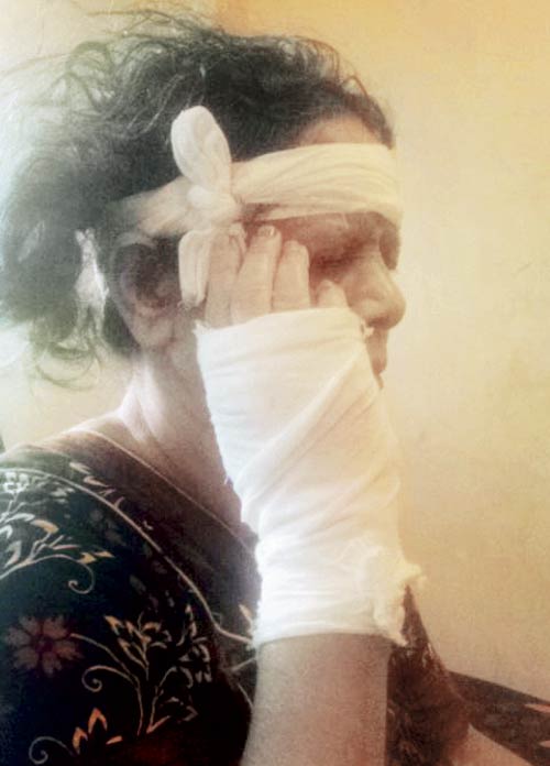 Laxmi Das was rushed to Shatabdi Hospital for treatment, as she had lost a lot of blood