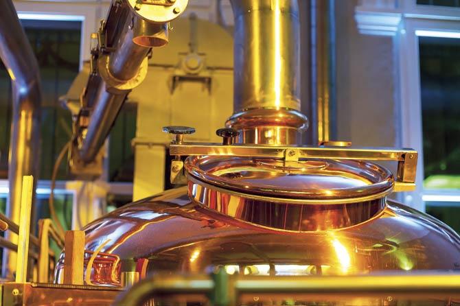 Each copper pot still holds 300 litres of whiskey. Representation pic