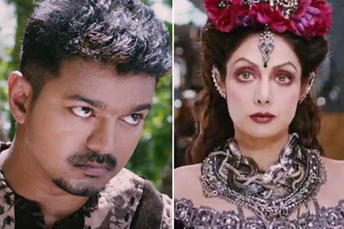 Vijay and Sridevi in 