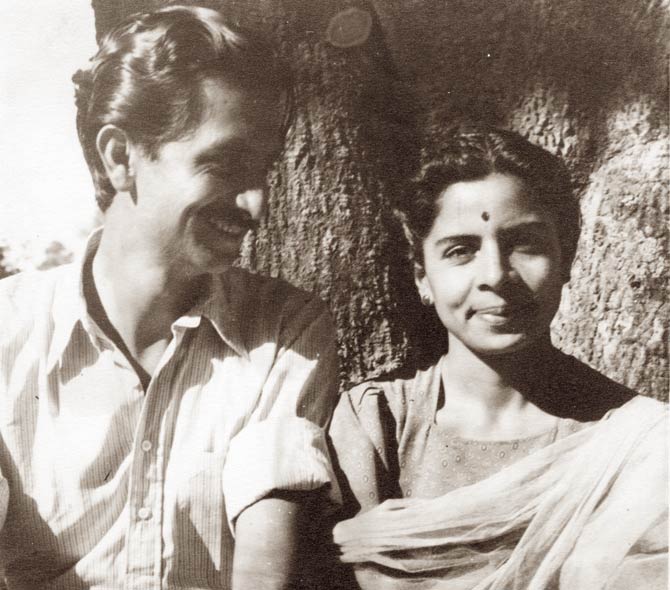 Sahni with wife Sheila