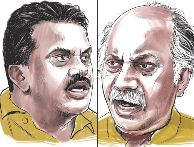 Sanjay Nirupam and Gurudas Kamat. File pics