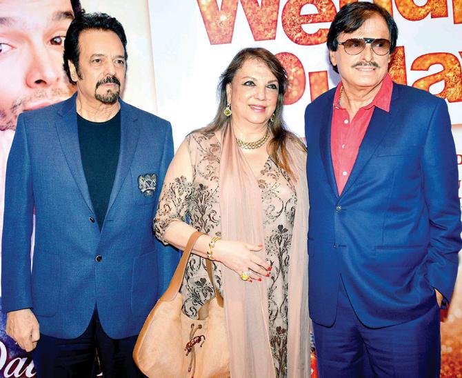 (L-R) Akbar Khan, Zarine Khan and Sanjay Khan