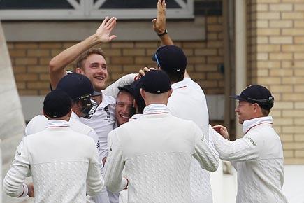 Ashes: Stuart Broad joins 300-wicket club as England skittle out Australia for 60
