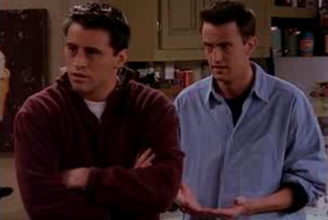Chandler: Alright, look, if you absolutely have to tell her, at least wait until the timing is right... and that