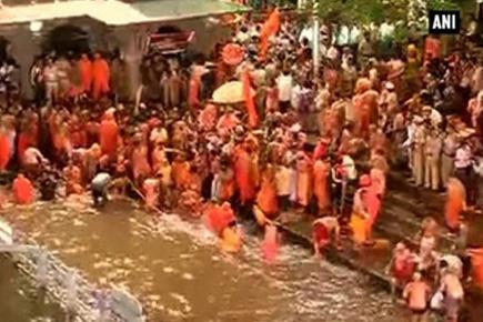 Lakhs gather to take holy bath during Kumbh festival in Nashik and Trimbakeshwar