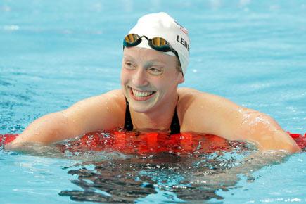 Katie Ledecky shocks herself after breaking swimming world record