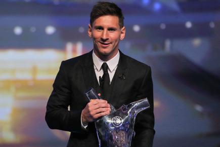 Messi beats Ronaldo, Suarez to win his second UEFA Player of the Year