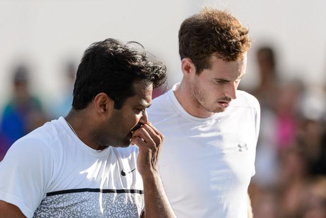 Leander Paes and Andy Murray