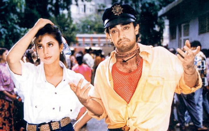 Aamir (seen here with Urmila Matondkar in Rangeela) is a completely non-interfering actor, according to Verma 