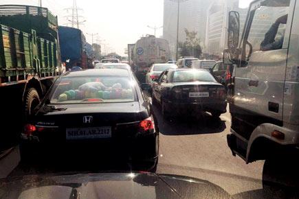 Daytime road repair work spells chaos for motorists on Western Express Highway