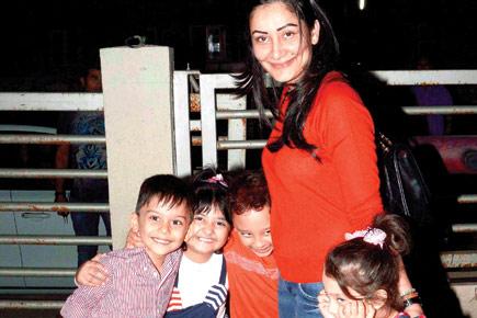Spotted: Maanayata Dutt with kids