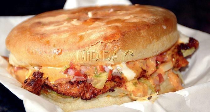 THC Chicken Burger. Pics/Pradeep Dhivar