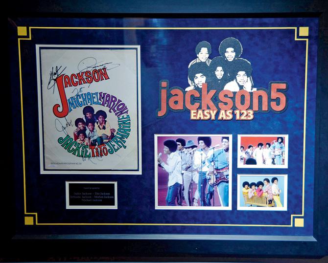 A Jackson 5 signed programme is estimated to fetch between R1,50,000 and R2,50,000