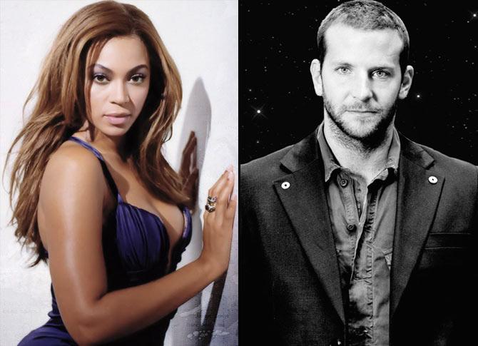 Beyonce Knowles and Bradley Cooper