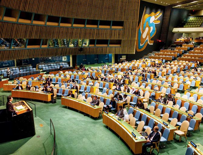 The United Nations General Assembly. Pic/Getty Images