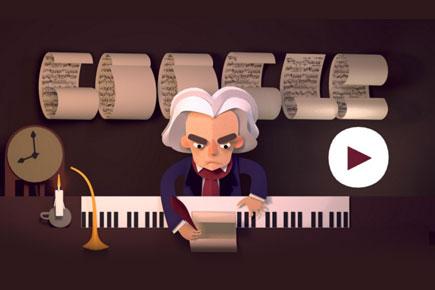 Google celebrates composer Beethoven's life with interactive Doodle