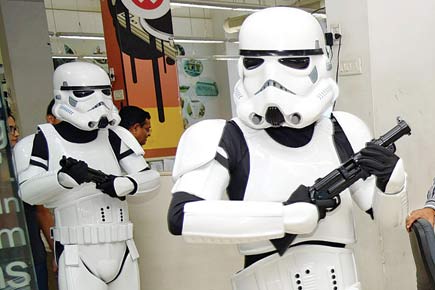 Stormtroopers in mid-day office