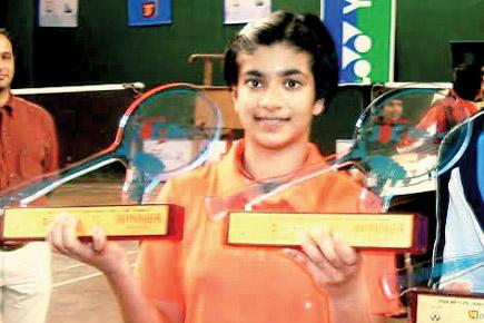 Malvika Bansod wins double crown in badminton